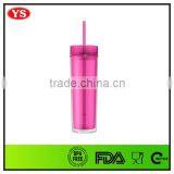 16oz Wholesale Bpa Free Plastic Skinny Tumbler With Lid and Straw thumbnail-6