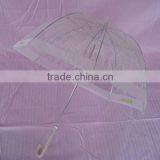 Straight Manual Umbrella PVC Transparent Umbrella