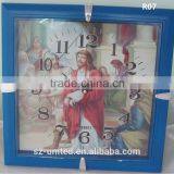 Customized religious style quartz fancy wall clock #R07--R09