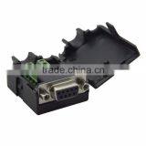 Multimedia DB9 RS232 RS485 Female Connector With Backside Screw Connection thumbnail-1