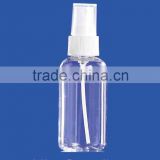 Pharmaceutical grade, 60 ml PET clear bottles with fine mist pump sprayer