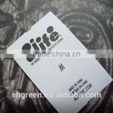 Wearable polyester satin size printing tag