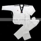 UWIN Black Collar High-quality White Taekwondo Poomsae Uniform