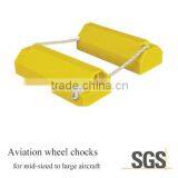 High quality airport wheel chock Polyurethane W58-6 aircraft chock