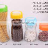 2015 New Shape Glass Storage Jar With Plastic Lid thumbnail-1