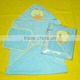 Embroidery Hooded Baby Towel 100% Cotton thumbnail-1