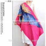 2017 OEM Service Fashion Printed Cheap Women Silk Scarf thumbnail-5