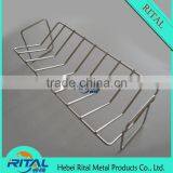 NEW Rib Rack Non Stick Outdoor Grilling Barbecue Grill Ribs Smoker Oven BBQ Tool thumbnail-2