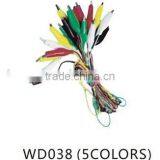 5 X Multi-colour Alligator Test Leads