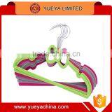 Non Slip Slim Clothes Hangers Velvet Flocking Closet Coat Organizer Housewarming Bowknot thumbnail-1