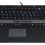 JH-IN86KB Industrial Silicone Keyboard With Touchpad Waterproof and Washable 87 Keys and 15 Functional Keys thumbnail-1