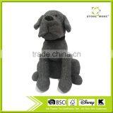 Store More Simple Design Grey Stripe Sand Stuffed Dog Door Stops thumbnail-1