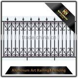 Powder Coated Decorative Outdoor Villa Garden Metal Aluminum Slat Fence thumbnail-2