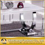 Home Furniture Dining Table With Strong Stainless Steel Base thumbnail-5