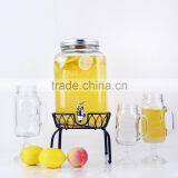 Hot Sale Beverage Used Glass Dispenser With Metal Stand or Ceramic Stand thumbnail-1