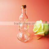 Mini Long Cut Flower Glass Container With Wooden Cover thumbnail-2