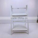 Folding Portable Light High Quality Wood Garden Flower Display Shelf thumbnail-2