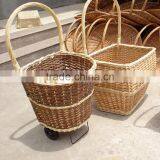 Factory Directly Supply Cheap Wicker Shopping Trolley for Supermarket thumbnail-1