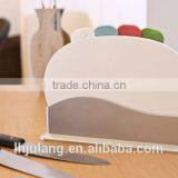 Useful 4pcs Plastic Oval Cutting Board Set With Stand for Kitchen/plastic Oval Chopping Board thumbnail-3