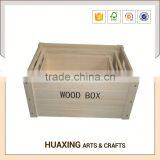 Portable Big Wood Wooden Storage Basket thumbnail-6