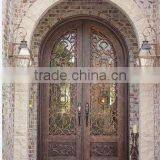 Bisini European Style Wrought Iron Double Entry Door (BG90090)