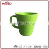 Low Price Daily Use Classic Design Plastic Durable Green Mug for Sublimation, Solid Colour Melamine Mug thumbnail-1