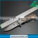 Special Gift for Men 400C Damascus Folding Knife thumbnail-1