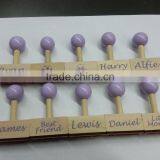 Custom Logo Kids DIY Craft Rubber Wooden Stamp With Ink Pad thumbnail-6