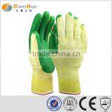 Sunnyhope Cheap 10"China T/C Red Latex Coated Reflective Gloves for Work thumbnail-2