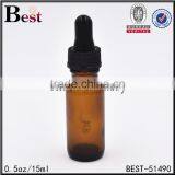 Cosmetic Green Aluminum Acylic 15ml Plastic Dropper Bottle Essential Oil Beard Oil Plastic Bottles thumbnail-4