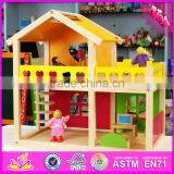 2016 New Design Baby Wooden Diy House Toy, Top Fashion Kids Wooden Diy House Toy W06A157 thumbnail-1