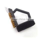 3 in 1 Bbq Cleaning Brush With Metal Scraper for Outdoor Grill thumbnail-2