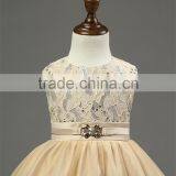 Retro Style Girls Party Wear Dress Kids 2015 New Designer Flower Bowknot Party Formal Ceremonies Dresses For Girls Free Shipping thumbnail-3