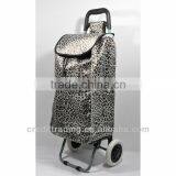 Leopard Print Shopping Trolley Bag With Strong Metal Shelf Trolley thumbnail-1