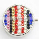 Fancy Colorful Rhinestone Pill Box PB019 thumbnail-1