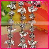 Wholesale Black Plating With Crystal Rhinestone Trimming for Dress WTP-1217 thumbnail-1