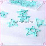 Creative Ligh Blue Color Star Shape Paper Clip in Transparent Box 12pcs/box thumbnail-2