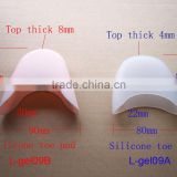 High Quality Silicone Toe Pad /Custom Cotton Gel Toe Pad/ Ballet Shoes