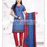 Wonderful Looking Cool Cotton Readymade Printed Suits thumbnail-1