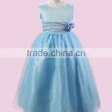 Customized Child Satin Frocks Designs Kids Party Dresses Baby Girl Flower Dress Prom Princess Dress Sleevless thumbnail-6