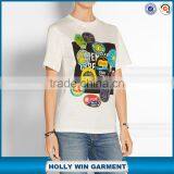 Cotton Fruit Sticker t Shirt Printing for Women thumbnail-1