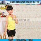 Yellow Children Sleeveless t Shirts With no Printing thumbnail-1
