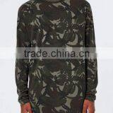 Camo Printed Longline t Shirts Mens Long Sleeve T-shirt Custom for Man thumbnail-2