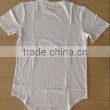 Wholesale China Scoop Hem and Taping Longline Plain t Shirt for Men thumbnail-4