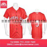 Button Shirts Baseball Jersey/Baseball Shirt Wholesale thumbnail-6