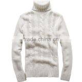Men's Fashion Cable Pullover Turtle Model Sweater thumbnail-2