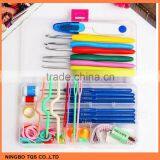 Hot Selling Plastic Crochet Hook Set Include Knitting Yarns,Thimble,Measuring Tape,Handle Knitting Needles Hooks thumbnail-1