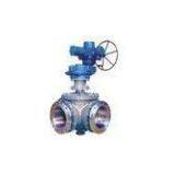 Pneumatic 3 Way Ball Valve For Pharmaceuticals , 150# - 2500# API 607 API 6D