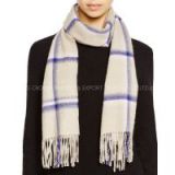 ladies Windowpane  pure cashmere scarf