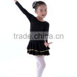 Child Kids Spandex Long Sleeve Latin Dance Dress Girls Fancy Dance Stage Costumes Performance Dress thumbnail-4